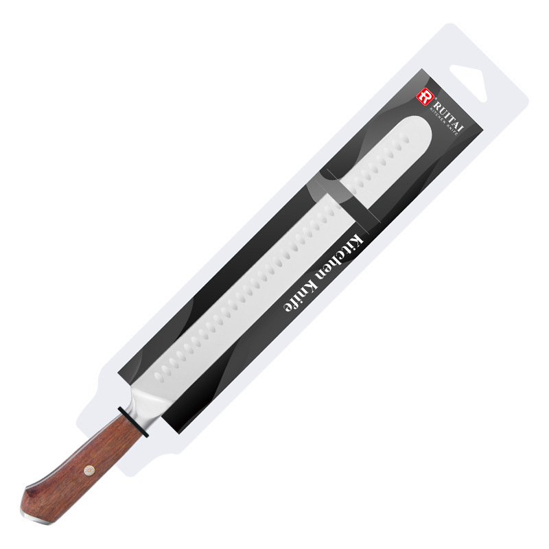 Cuchillo de jamón plateado de 12 pulgadas (con embalaje)
