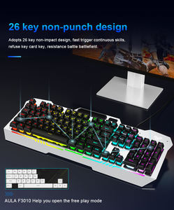 AULA F3010 USB 3.0 cablato tastiera da gioco ABS 108 Keycaps ottico ergonomico per Windows Mac Computer Desktop membrana in plastica - Product Image 2