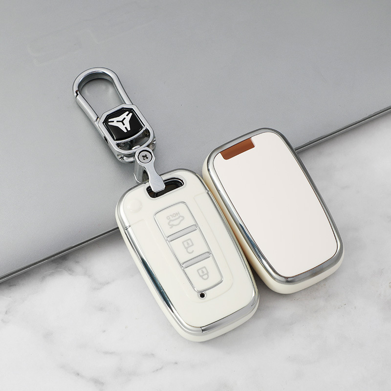 3 Button A White + Key Ring