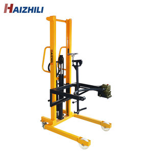 Equipo de manipulación de materiales HaizhiLi, apilador elevador de tambor de aceite directo de fábrica con capacidad de carga de 350kg, portador de tambor con aro - Product Image 3
