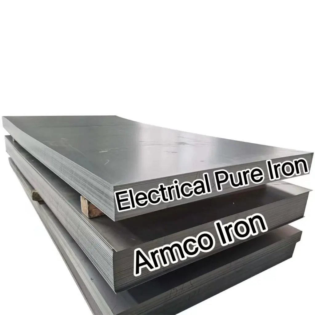 Pure Iron Armco Iron Hoja de placa de bajo carbono de hierro de alta pureza para electromagnético 5mm * 1000mm * 2000mm