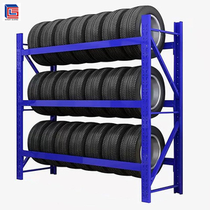 广州工厂价格可移动可堆叠货架可调中型储物轮胎架系统 - Product Image 1