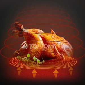 ETL 2.5L Electric Non-Stick Cooking Surface with <strong>Timer</strong> Knob <strong>and</strong> <strong>Temperature</strong> Knob <strong>Control</strong> Air Fryer - Product Image 4