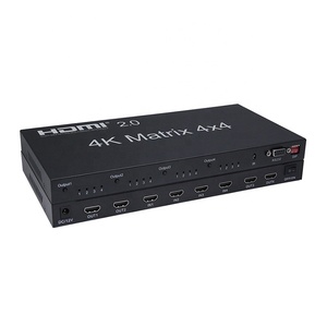 Xpup 18Gbps 4k 2.0 3D 1080P支持4至4 HDMI矩阵分离器4x4 HDMI视频矩阵hdmi开关分离器HDCP2.2 HDR 4K 60Hz - Product Image 1