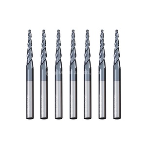 Özelleştirilebilir 2-flüt Tin kalay/Altin kaplı mikro katı karbür topu burun frezeler CNC kontrollü 6-Flute OEM parmak freze - Product Image 4