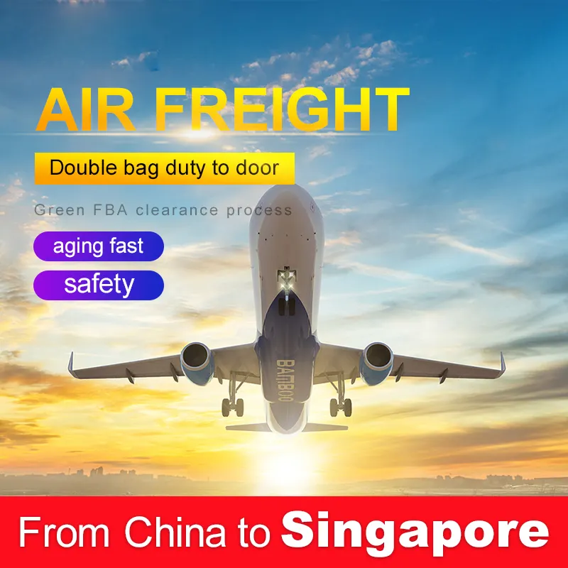Profesional DDP DDU Entrega puerta a puerta agente de envío de carga aérea a Singapur China agente de carga