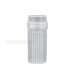 CONSINA Suministros de laboratorio Uso Plástico 5 lugares Microscopio Diapositiva Plato de tinción Ware Slide Tining Jar - Product Image 1