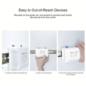 Sonoff 4ch Pro <strong>R3</strong> Smart Wifi Switch 4 Gang Light Switch 433mhz Rf <strong>Remote</strong> Wifi Relay Ewelink App With Alexa Google Home - Product Image 5
