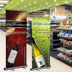 Biểu Ngữ Cuộn Lên Có Thể Thu Gọn Giá Trưng Bày Bán Buôn 85*200Cm Giá Treo Biểu Ngữ Cuộn Lên Phông Nền Biểu Ngữ Uốn Di Động - Product Image 2