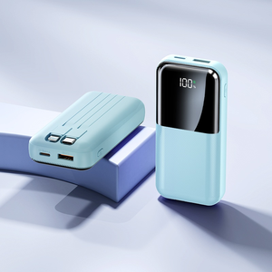 High-Capacity 22.5W <strong>QC3.0</strong> <strong>Power</strong> <strong>Bank</strong> 10000mAh Portable Charger with Type-C PD Cable USB LED Display ABS Mobile Fast Charge - Product Image 6