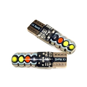 Toptan Mini sürüş LED iç ampul T10 COB RGB çoklu renk için araba için Strobe bisiklet dekorasyon parçaları için Motor parçaları - Product Image 5