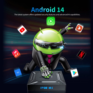 Estable Android TV Box Smart 2025 Android 14 Tv Box Quad Core X96 M200 Amlogic S905X5M 4K BT5.0 Películas Android Smart TV Box - Product Image 3