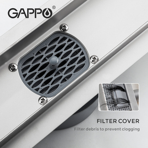 Gappo新隐藏地漏贴纸供应商户外地漏不锈钢格栅地漏G85007-4