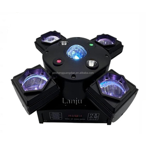 新しいミニ4アームビームビーズアイストロボレーザーライト80W4In1LedムービングヘッドライトDjディスコパーティーステージショー用