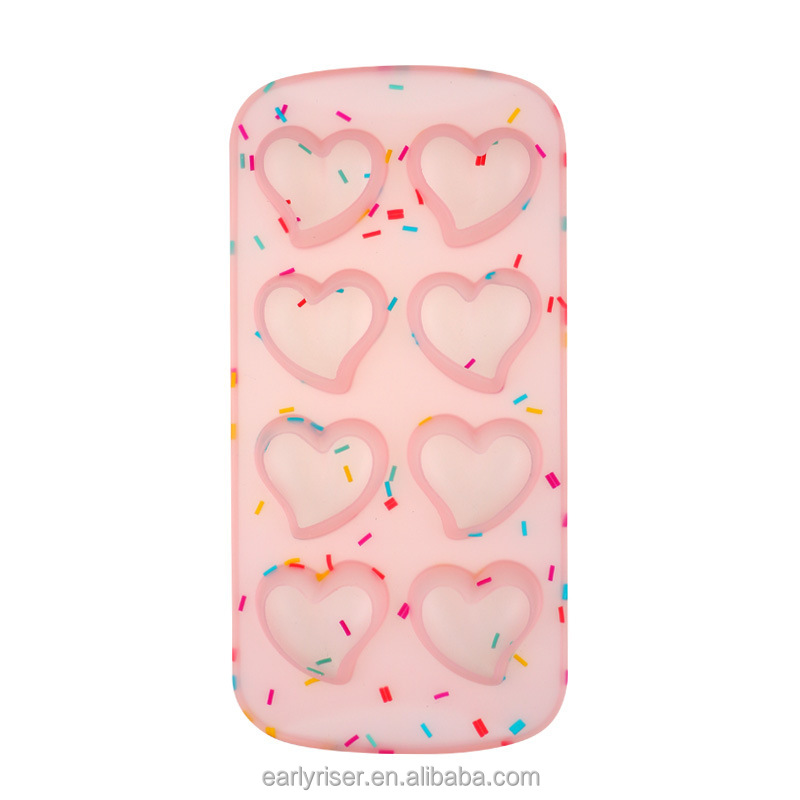 Bandeja de hielo en forma de corazón (color jalea)