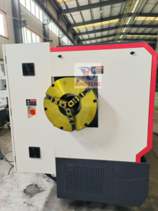 Máquina de roscado de tubos de metal CNC QK1314 de alta precisión, corte de metal completamente automático - Product Image 6