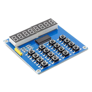 TM1638デジタルLEDディスプレイ8ビットデジタルチューブボード3ワイヤ16キー8ビットキーボードスキャンとキーLEDモジュール - Product Image 4