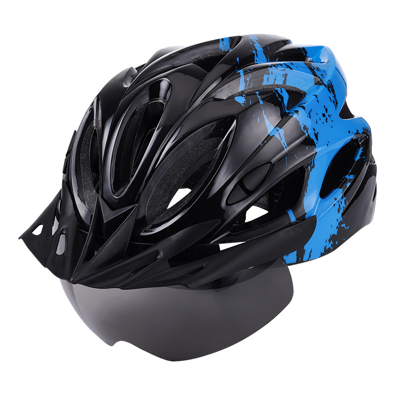 Noir et bleu éclatants