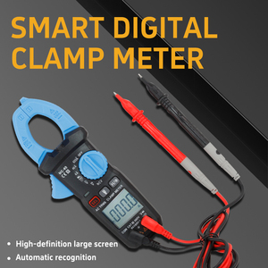 Pinza amperimétrica digital de 6000 recuentos, multímetro de rango automático con voltaje CA/CC, medidas de resistencia, continuidad de frecuencia de corriente CC - Product Image 2
