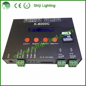 Светодиодный пиксельный контроллер K-8000C оригинальный ws2812 K8000C SPI 1024 пикселей программируемый DMX512 ws2811 SD карта пикселей светодиодный контроллер - Product Image 6