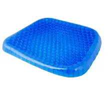 Honeycomb Cooling Gel Support Seat Cushion with Non-Slip Breathable Cover -  Ergonomic & Orthopedic - Car Office Seat With Flex Back Support Absorbs