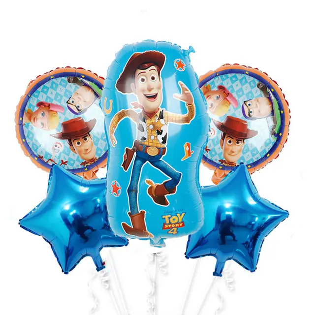 All'ingrosso Buzz Light year woody toy story foil set di palloncini ad elio per bambini compleanno forniture per feste giocattolo per bambini