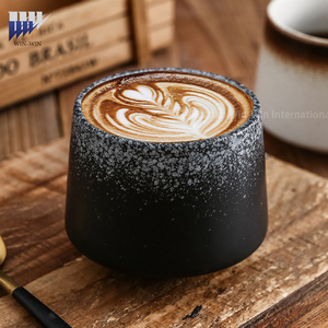 Yüksek kaliteli küçük seramik fincan Retro kahve fincanı 200ml kahvaltı çay bardağı yaratıcı iş - Product Image 4