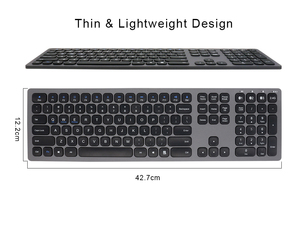 Professional Full Size <strong>Multimedia</strong> Rechargeable 2.4Ghz Wireless <strong>Keyboard</strong> and Mouse Combo for PC and Desktop <strong>Computer</strong> Hot Sale - Product Image 4