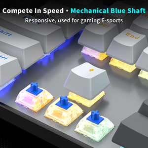 SAMA Ergonomic Gaming <strong>Keyboard</strong> 104 Keys Mechanical <strong>Switch</strong> Gamer Backlit RGB <strong>Computer</strong> Wired Gaming Mechanical <strong>Keyboard</strong> - Product Image 4