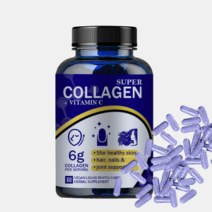 Çok kollajen beyazlatma kapsülleri-tip I,Ii,Iii,V & X | Saç için Biotin ve C vitamini ile hidrolize karışım, cilt bakımı - Product Image 4