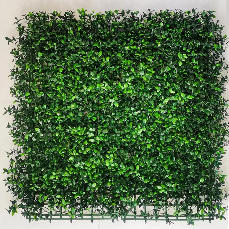 Valla de Seto artificial para decoración, paisaje de plantas artificiales, pared vertical verde