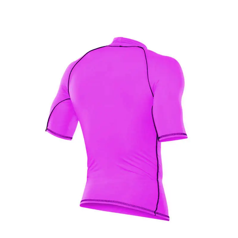 200 Uds camisa de protección solar personalizada traje de baño rash guard rashie chaleco surf natación Top bajo moq reciclado REPREVE