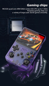 R36S 128g 3,5-Zoll-Gaming-Player Open-Source-Linux-System IPS-Bildschirm Tragbare Handheld-Spiele konsole für Psp - Product Image 4