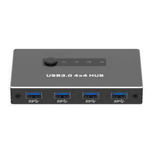 4x4 USB 3.0交换机集线器选择器4台计算机共享USB 3.0 4端口KVM切换器USB用于PC鼠标键盘打印机扫描仪 - Product Image 3