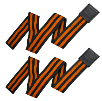 Banda para pierna de 90 cm de largo, color naranja.