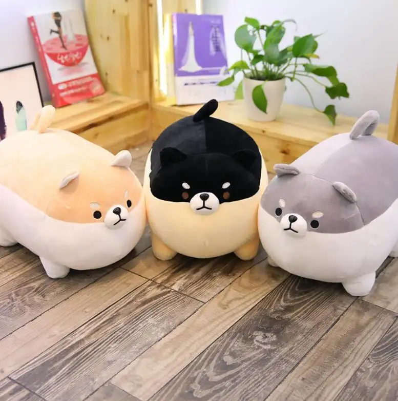 Cão gordo japonês Corgi Plush Pillow Stuffed Animal shiba inu Plush Toy Brinquedos macios para crianças