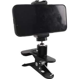 KALIOU 360度回転ボールヘッドクランプクリップホルダー、Gopro Heroアクションカメラ用1/4インチネジ三脚マウント付き - Product Image 1