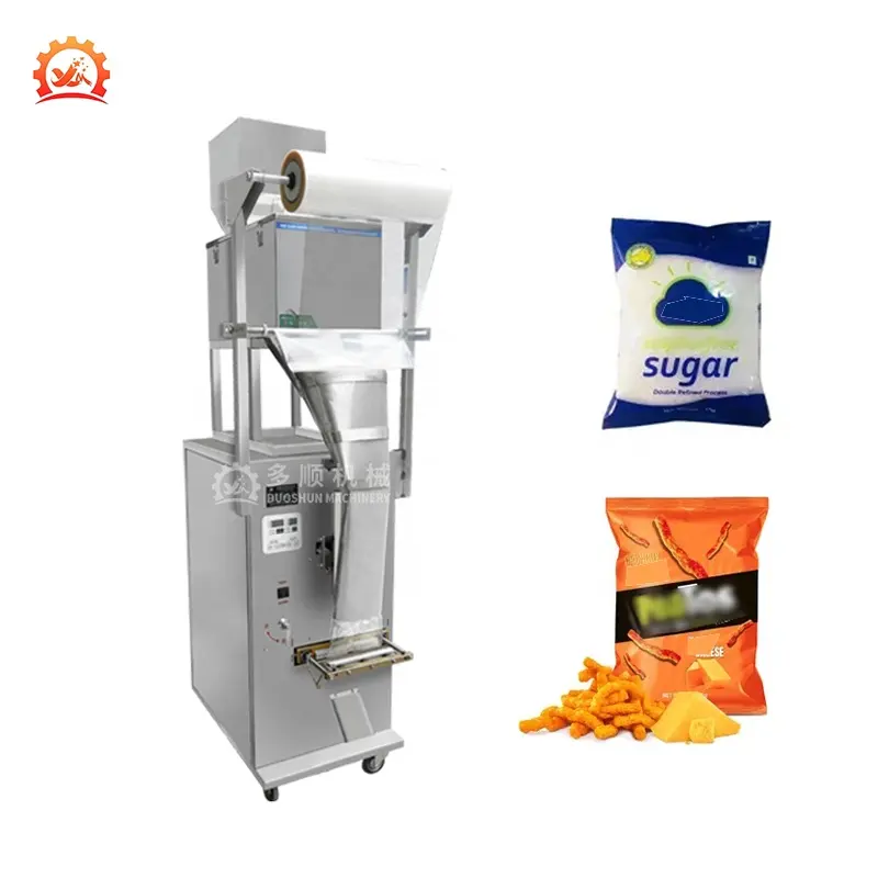 DZD-420B machine d'emballage de sachets d'étanchéité arrière machine d'emballage verticale de chips de pomme de terre farine d'épices pâtes soja haricot