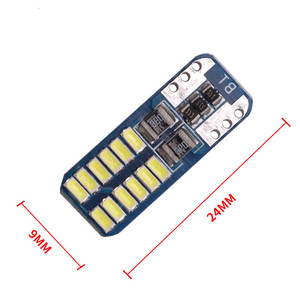 GZYNX yüksek kalite İç plaka işık LED gümrükleme işıklar 12V T10 ampul 194 168 3014 Led 24SMD T10 led - Product Image 5