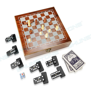 Новинка, рекламный подарочный набор настольных игр с покером и домино, многофункциональный набор шахматных настольных игр - Product Image 6