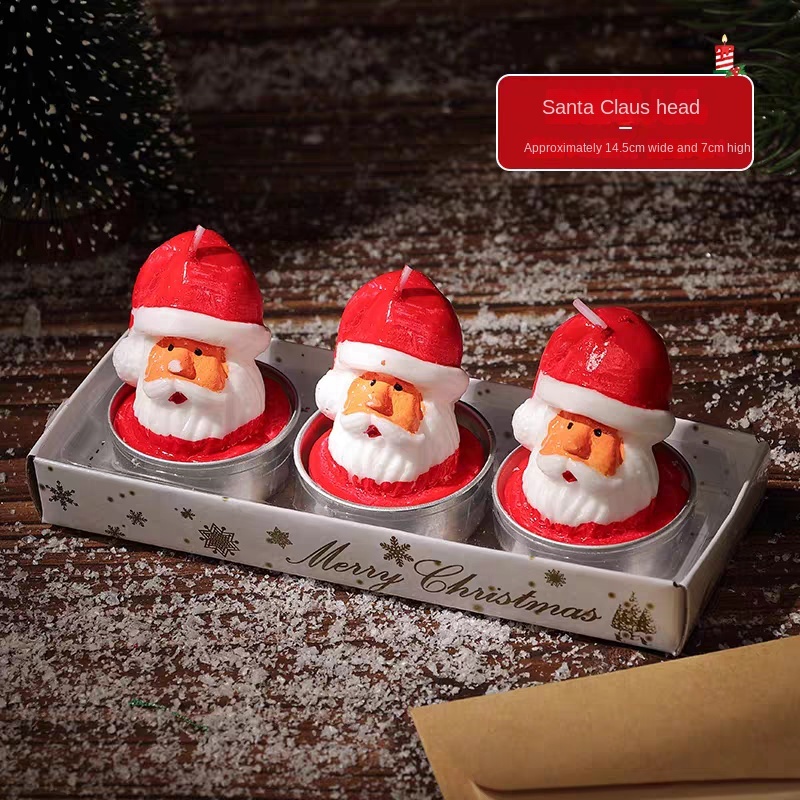 Bougies tête de père Noël RedM-3 en boîte