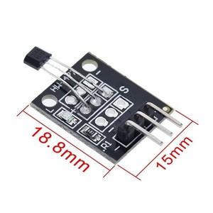 Módulo de Sensor Magnético para Arduino, Placa de Desarrollo para Arduino Ky003, Kit de Sensor de Iniciación DIY, 3144E, 1 Unidad