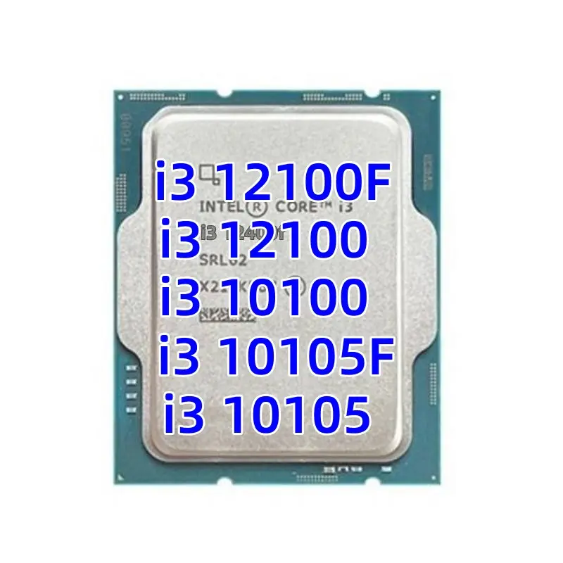 משמש או שולחני חדש core I3 I5 I7 I9 מעבד intel core i3 12400f 12100f 12100 10100 10105f 10105 מעבד