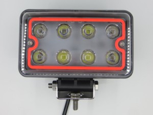 ไฟ LED ทำงาน24W สำหรับรถยนต์และรถบรรทุกไฟ12V พร้อมไฟสปอตไลท์24V โมเดลการขับขี่