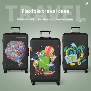 Tùy chỉnh in Polyester đàn hồi thân thiện với môi trường hành lý xe đẩy trường hợp dây kéo đóng cửa bảo vệ dày chống mài mòn - Product Image 2