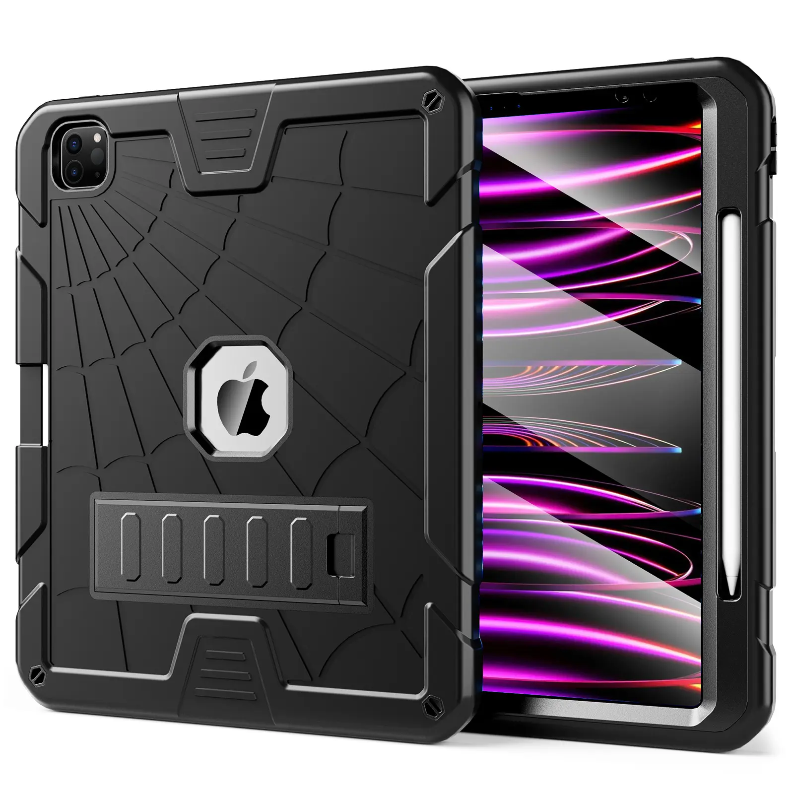 Spider-man Shockproof Holder Shoulder Strap Silicone Tablet Cases For Ipad Pro 12.9 Case Tablets Cover For Ipad Case 12.9