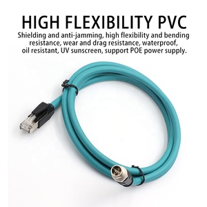 Liansu Linksup-cable Ethernet industrial, conector de transmisión de datos de señal de línea de conexión de cámara IP67, M12 a RJ45 X - Product Image 6