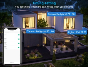 Vita intelligente Senza Fili Interruttore di Pulsante UE 86 Formato Timer di Controllo Vocale Alexa Google Assistente WiFi Smart 3 Gang Luce interruttore della parete - Product Image 6