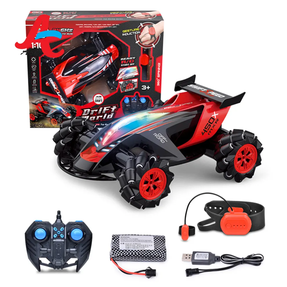 2021 nuovo giocattolo 360 gradi Spinning RC Stunt Car Drift con controllo dell'orologio