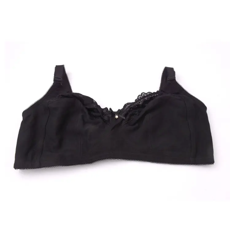 Atacado Grande-Sized Underwear Ultra-Thin Lace Preto Sexy Lingerie Sutiãs Para Mulheres